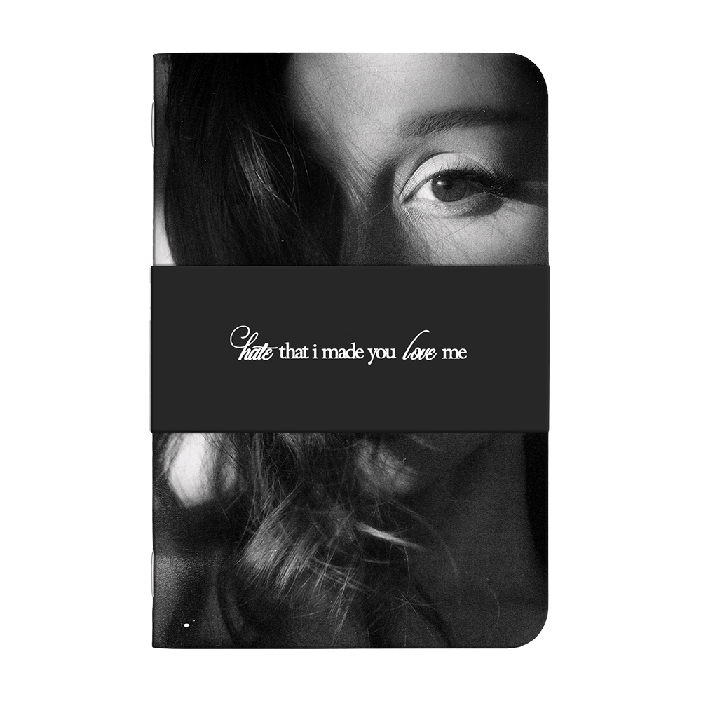 hate that i made you love me notebook set packaging