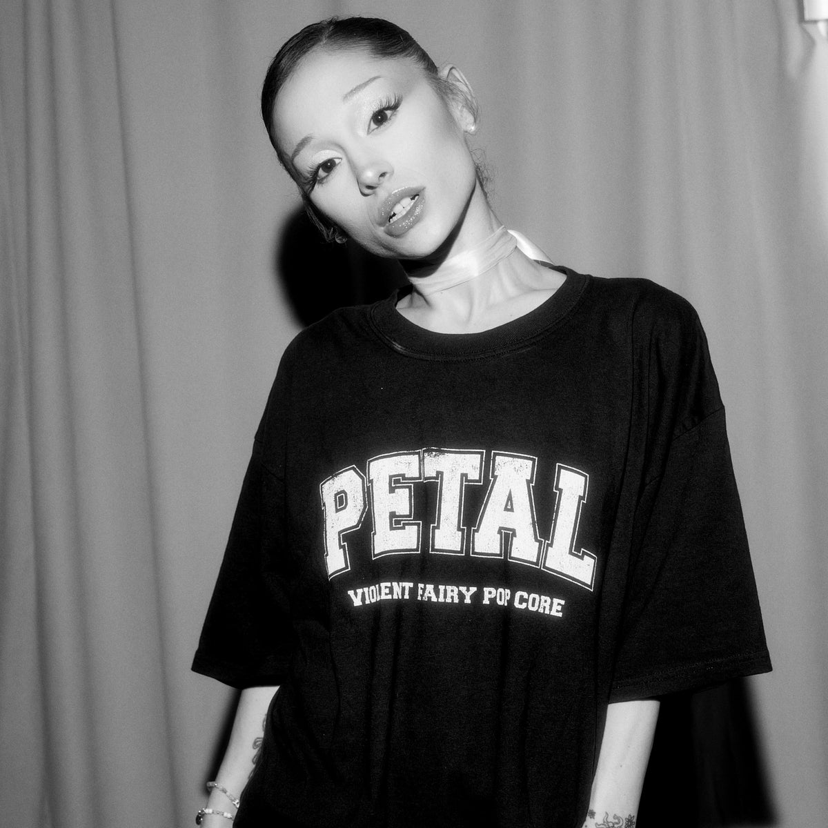 petal core t-shirt (black) lifestyle 3